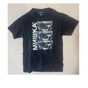 Mishka‎ Tokyo Ghoul Ken Kaneki Mask Graphic T-Shirt Mens Medium Black